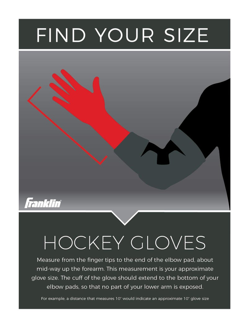 Franklin Sports NHL SX Pro HG 150 Gloves  Junior Medium/11-Inch - Image 2